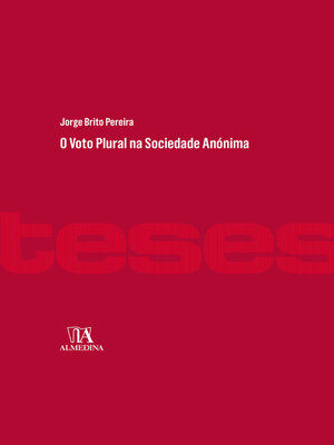 cover image of O Voto Plural na Sociedade Anónima